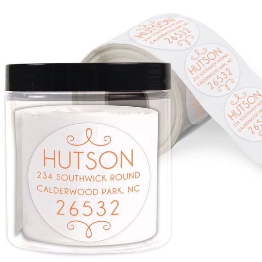 Hutson Round Address Labels